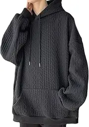 BUNIQ Long Sleeve Hoodie | Hooded Twist Fashionable Women Pullover for Autumn,Women's Pullover Sweaters for Yoga, Fitness, Fishing, Working, Traveling, Camping Black