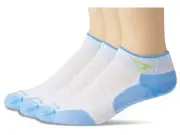 Running Lite Mesh Mini Crew 3-Pack White/Sky Blue/Lime LG (US Men's Shoe 8.5-...