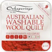 Onkaparinga Australian Washable Wool Quilt All Seasons | Machine washable