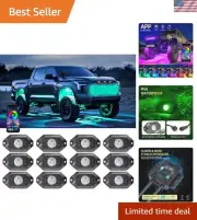 RGB s, 12 Pods Underglow Multicolor LED s kit, with Phone App Control & Music...