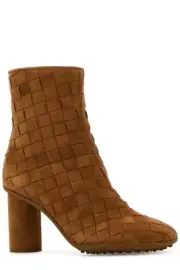 BOTTEGA VENETA Caramel suede Atomic ankle boots $1500