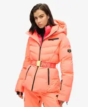 Ski Luxe Puffer Jacket | Pastelline Coral