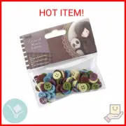 docrafts Santoro Tweed Mixed Buttons (100 Pack)