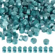 Wax Seal Beads, 720 Pack Sealing Wax Beads Octagon Stamp Beads, Green
