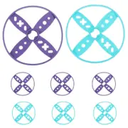 8Pcs Outdoor Flying Disc Interactive Toy Throwing Disc Flying Disc Toy Portable Plastic Disc Toy Multi 6.00X6.00X0.30CM