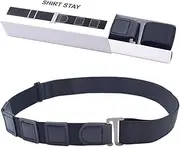 [VALICLUD] Shirt Belt Stays Black Suspenders for Men Tuxedo Tassel Men Stash Trouser Belt Buckle Adjustable Tucker Grommet Button Collar Chain Costume Armbands Holders Buckles Sleeves Black