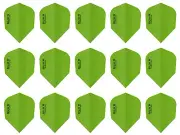 5 Sets Harrows Silika Solid Color Standard Dart Flights Ships Tracking - Green