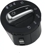 RHVRUMPAC Chrome Headlight Fog Lamp Control Switch 4FD 941 531A 4F1 941 531E Fit for Audi A6 C6 4F S6 RS6 Q7 A6 4F