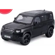 Bburago 1:24 Scale Land Rover Defender 110 4 Door Black (UK Plate)