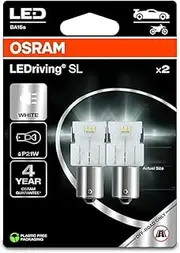 OSRAM LEDriving SL, ≜ P21W, White 6000K, Double Blister (2 lamps), LED Retrofit, offroad use only