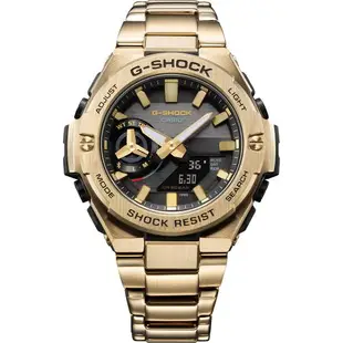 CASIO 卡西歐 G-SHOCK 太陽能電力藍芽 碳纖維核心防護構造手錶 (GST-B500GD-9A)