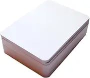 A6 Blank Flat Cards, Rounded Corners,300GSM Premium Cardstock, Bright White,100 Sheets