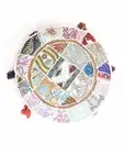 Round Cushion Cover Patchwork Khambadiya Pillow Cotton With Sequin &Beads Pillow