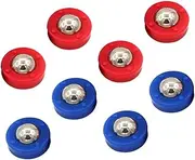 COOLHIYA 8pcs Table Soccer Rollers for Shuffleboard Games Improve Hand-Eye Coordination Portable for Family Fun Parties