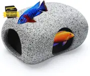 Aquarium Hideaway Rocks for Small Fishes, Shrimps to Breed, Play and Rest, Safe