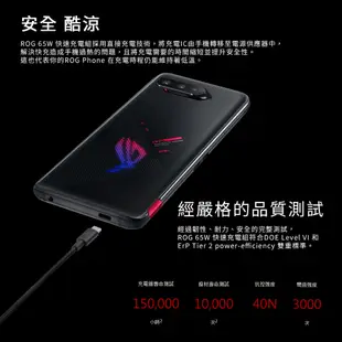 ASUS ROG 65W 快充充電組(XB) 線長1.2m 公司貨 原廠盒裝