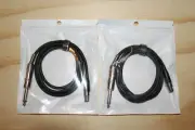 2 PCS Guitar Cables TA4F(4 pin mini XLR) to 1/4" for Shure Wireless Transmitters