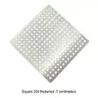 Made With Stainless Steel Square Drain Cover Sturdy And Durable For Easy