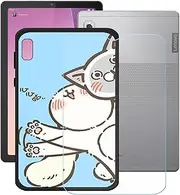 LCEHTOGYE Case for Lenovo Tab M9 + Tempered Glass Screen Protector, Slim Black Shock-Absorption Soft TPU Bumper Protective Phone Case Cover for Lenovo Tab M9 (9,0") - KE71