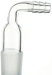 90 Degree Bend Hose Inlet Connection Adapter for Laboratory Glassware - 19/26 Joint