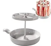 Microwave Bacon Cooker, 2025 New Bacon Wizard Microwave Crispy Bacon Maker, Microwavable Bacon Grill, Multifunctional Microwave Bacon Rack - Cooks 1LB of Bacon and Reduces Fat by 40%