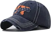 [HAMKVBPR] Baseball Cap Unisex Baseball Cap Hat Korean Version Duck Tongue Hat Outdoor Sports Hat(Navy Blue)