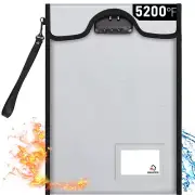 "Fireproof Document Bag with Lock (4200?), BALAPERI 15â€x 11â€Fireproof Mon...