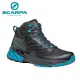 【SCARPA】原廠貨 男 RUSH MID GTX 輕量化中筒 GTX 防水登山鞋/郊山鞋/快速鍵型鞋 黑/藍綠(63130200)