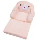 (2 Layers)Foldable Kids Sofa Pink Dog Sponge Pull Out Kids Couch Soft AU