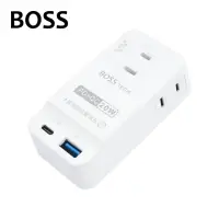 在飛比找momo購物網優惠-【BOSS】PD+QC 20W 智慧型極速充電2P插座 R-