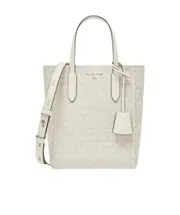 Michael Michael Kors Monogram Patterned Top Handle Bag One size White