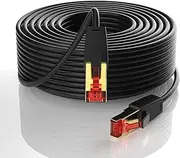 Soonsoonic CAT8 Ethernet Cable 25M, Ultra-high Speed 40Gbps 2000MHz, RJ45 Gold Plated Connector S/FTP Network LAN Cable, for Modem/Router/WiFi Extender/Xbox/PS5/PS4/Switch etc