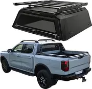 ATATNK Pickup Canopy Camper Hardtop Truck Topper Bed Cap Aluminium Truck Tonneau Cover Seal Truck Bed Cap Compatible for Ranger Gladiator for Hilux Revo