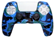 Silicone Cover For PS5 Controller Case Skin - Blue Camo