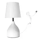 Bedside Table Lamp 5V Dimmer Touch Switch White Nightstand Lamp For Kids Room GE
