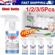 1-5Pcs 60ml Air Conditioner Foaming Cleaner Air Con Coil Foam Cleaning Sprays AU