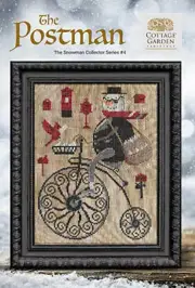 Snowman Collector 4 - The Postman~Cottage Garden Samplings