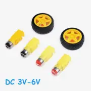 TT Motor Gear Motor DC 3V-6V Smart Robot Car Plastic Tire Tyre Wheel For Arduino