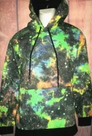MENS FOREVER 21 GALAXY NEBULA HOODIE SWEATSHIRT SIZE S