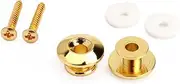 GOOHOCHY Guitar Strap Locks 2x Metal Strap Buttons with Mounting Screws for Electric Guitar Bass Mandolin