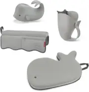 NEW Moby Bathtime 4 Piece Essential Kit Grey by Skip Hop