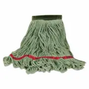 Rubbermaid FGC15206GR00 Swinger Loop Wet Mop Heads-Green-Medium-PACK of 6