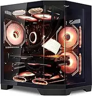 HOENGAGER Ocean of Stars Gaming PC - AMD Ryzen 7 7800X3D, Intel Arc B580 12GB, 32GB DDR5 RAM, 1TB PCIe SSD, 11 AC Wi-Fi, 850 PSU, Windows 11 Pro - Desktop Desktop