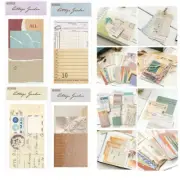 DIY Background Paper for Artistic Projects 60Pcs Vintage Scrapbook Set