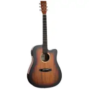 Tanglewood Discovery Dreadnought C/E Mahogany Sunburst Gloss Guitar TDBTDCESBG