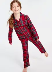 Family Pajamas Kids Christmas Holiday Pajama Set, Brinkley Plaid, 2T-3T