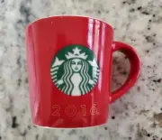 Starbucks Espresso 2016 Red Holiday Christmas Cup 3oz Collectible Mermaid