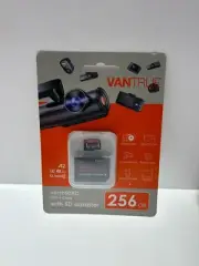 Vantrue 256GB MicroSDXC UHS-I Card 4K UHD Video with SD Adapter for Dashcam