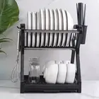 1 Set Storage Shelf Save Space Dishes Storage Countertop Dish Rack Kitchen