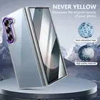 For Samsung Galaxy Z Fold 6 5 4 3 Slim Clear Case with Built-in Screen Protector